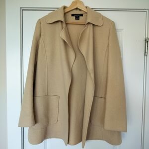 Ellen Tracy Wool Open Shacket